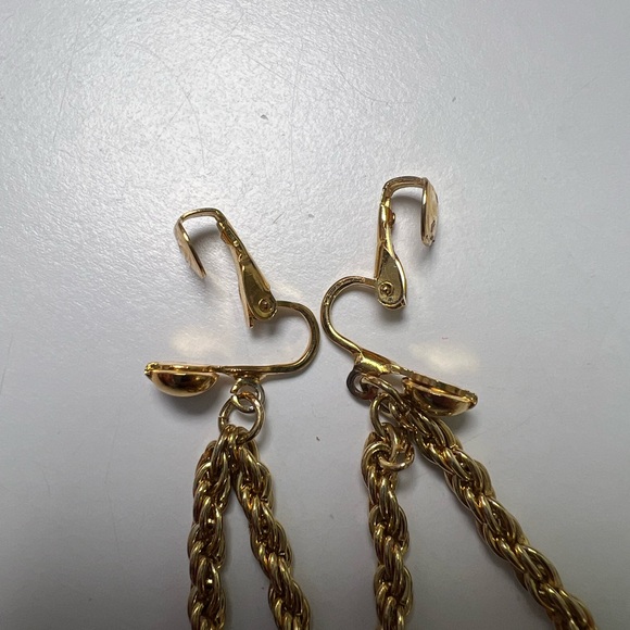 Vintage Joel Powell Designs Clip Earrings Gold - Picture 7 of 8